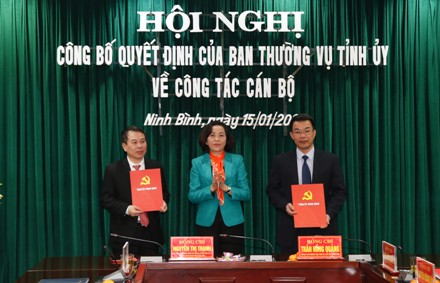 Công bố Quyết định của Ban Thường vụ Tỉnh ủy về công tác cán bộ