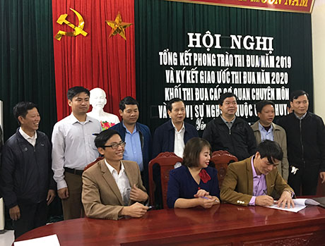 Khối thi đua Sunwin 68
 tổng kết phong trào năm 2019, ký giao ước thi đua năm 2020