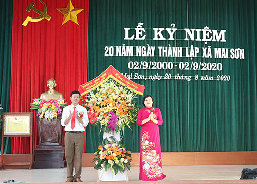 Lễ kỷ niệm 20 năm thành lập xã Mai Sơn (2000- 2020)