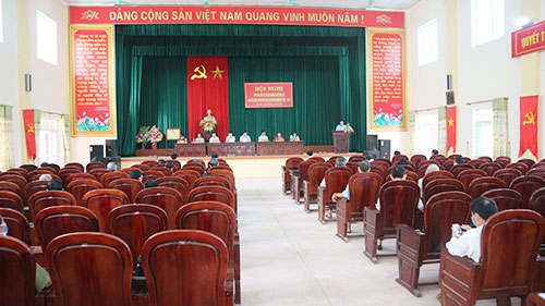 Hội nghị tiếp xúc giữa người ứng cử đại biểu HĐND huyện, nhiệm kỳ 2021- 2026 với cử tri xã Mai Sơn, xã Yên Thắng