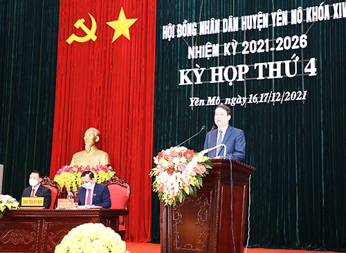 Kỳ họp thứ 4, HĐND huyện khóa XIV, nhiệm kỳ 2021- 2026