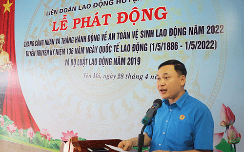 Liên đoàn Lao động Sunwin 68
 phát động Tháng công nhân, Tháng vệ sinh an toàn lao động năm 2022