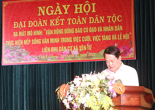 Ngày hội Đại đoàn kết toàn dân tộc tại xã Yên Từ