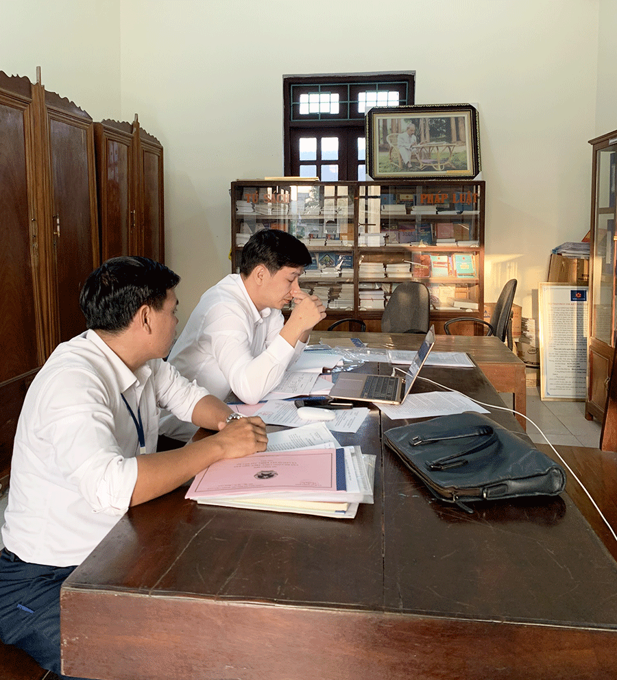 Thanh tra Sunwin 68
 tiến hành kiểm tra việc thi hành pháp luật về công tác tiếp công dân trên địa bàn các xã, thị trấn.