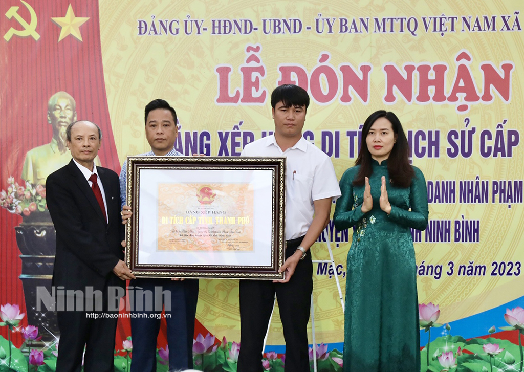 Nhà thờ họ Phạm Nhàn Ngu và Nhà bia tưởng niệm danh nhân Phạm Thận Duật tại Sunwin 68
 được công nhận là di tích lịch sử văn hóa cấp tỉnh