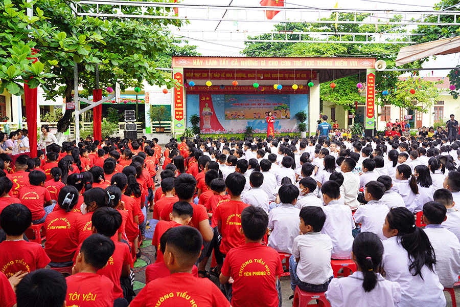 Chuyên đề mô hình điểm trường học xanh, sạch, đẹp, an toàn, hạnh phúc tại Trường tiểu học xã Yên Phong