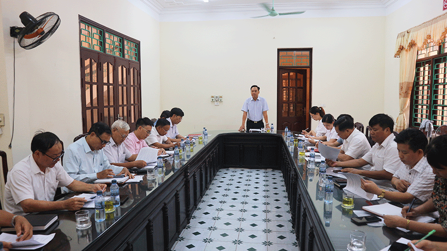 Ban đại diện Ngân hàng CSXH huyện tổ chức hội nghị sơ kết hoạt động quý II, triển khai nhiệm vụ quý III năm 2023