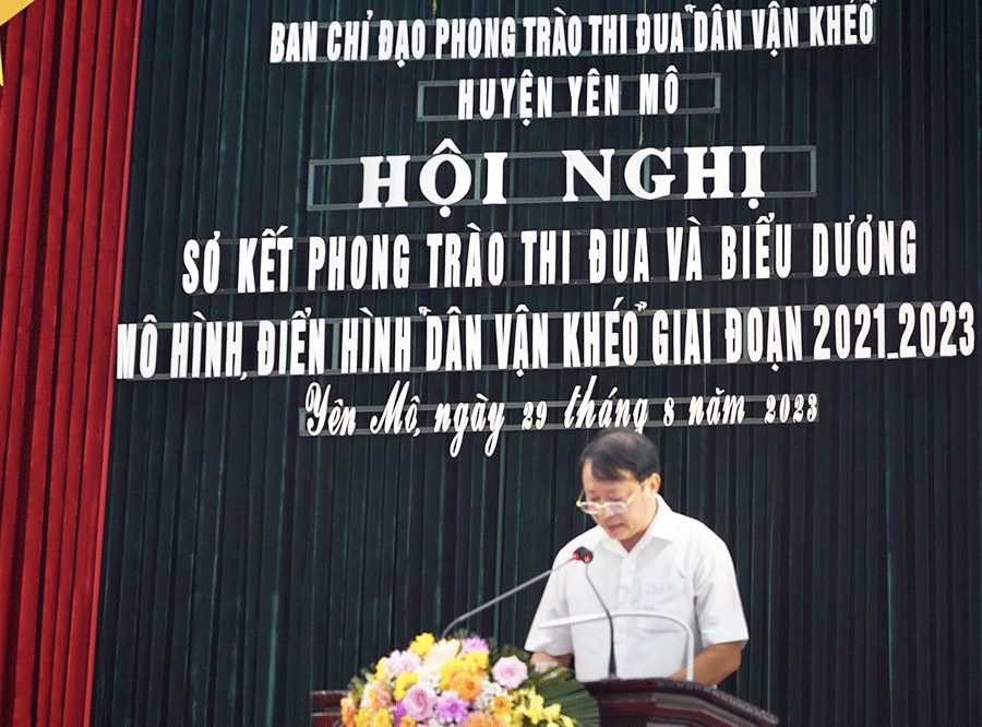 Hội nghị sơ kết phong trào thi đua gắn với biểu dương mô hình, điển hình “Dân vận khéo” giai đoạn 2021-2023