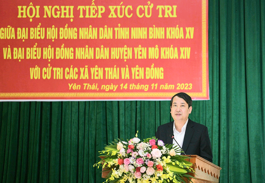 Đại biểu HĐND tỉnh, huyện tiếp xúc cử tri tại các xã, thị trấn trên địa bàn huyện