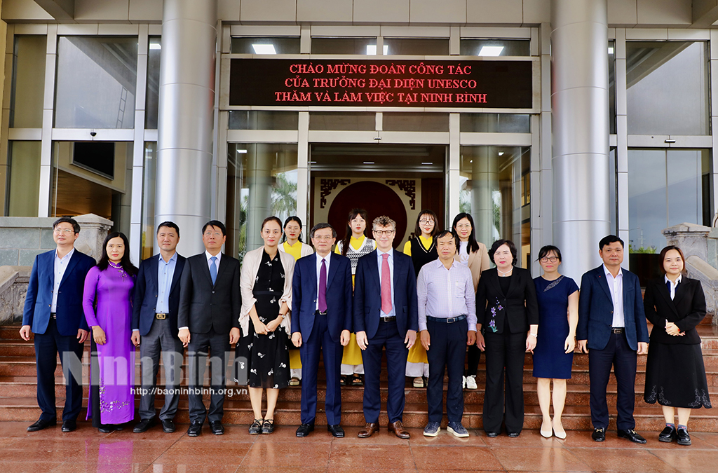 Đồng chí Bí thư Tỉnh ủy tiếp và làm việc với Trưởng đại diện UNESCO tại Việt Nam