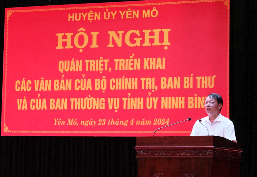 Yên Mô: Học tập, quán triệt triển khai các văn bản của Bộ Chính trị, Ban Bí thư và của Ban Thường vụ Tỉnh ủy Ninh Bình