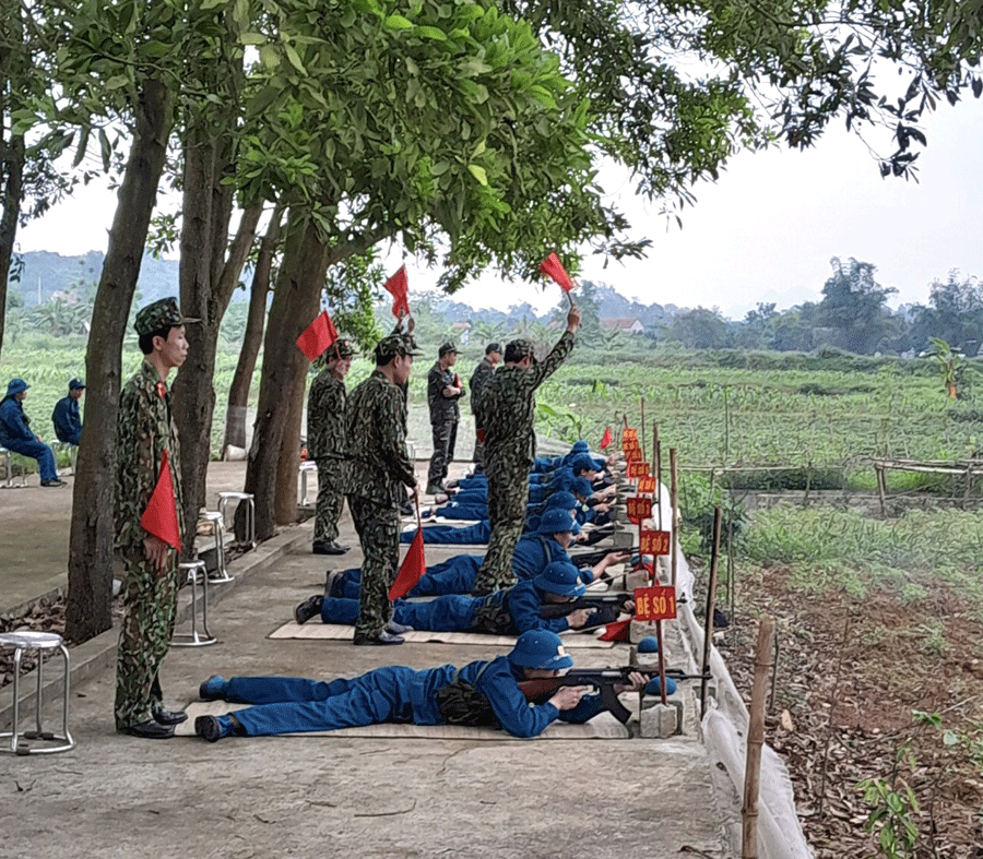 Khai mạc kiểm tra huấn luyện dân quân, tự vệ giai đoạn 1, hội thao bắn súng quân dụng và thể dục thể thao quốc phòng năm 2024